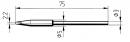ERSADUR Soldering tip, lead-free, chisel shaped 2,2mm, reinforced