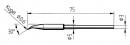 ERSADUR Soldering tip, pencil point, bent 30°, 0,6mm Ø, reinforced