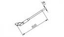ERSADUR Desoldering tips (pair) lead-free 90° angle, length 10 mm for PLCC 20