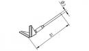 ERSADUR Desoldering tips (pair) lead-free 90° angle, length 25 mm for PLCC 28