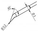 Desoldering LeadFree 0.2 mm Ø pencil point, angled ERSADUR tip pair