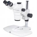 Stereo mikroskopas su didinimu nuo 7,5 iki 50 kartų, 113 mm darbiniu atstumu ir vaizdo kameros jungimo galimybe
