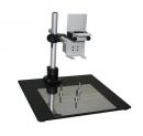 Hybrid Rework Tool Stand with metal working surface and three magnetic supporting pins complete
