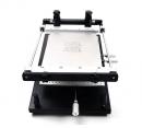 Easy stencil printer with stencil tense, double sided