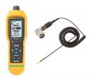 Vibration Meter with IR Temperature and external vibration sensor compatible with Fluke Connect®