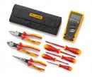 3.6 digit True-RMS Multimeter with Hand Tools Starter Kit (5 insulated screwdrivers and 3 insulated pliers)