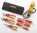 T6-1000 electrical tester with non contact voltage measurement and Hand Tools Starter Kit (5 insulated screwdrivers and 3 insulated pliers)