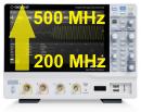 SDS2204X HD osciloskopo dažnių juostos praplėtimas iki 500 MHz