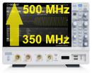 SDS2354X HD osciloskopo dažnių juostos praplėtimas iki 500 MHz