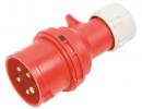CEE / IEC60309, 3L+N+PE, 16A, male cable connector