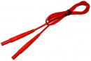 Test lead with banana plug; 1,2m; red