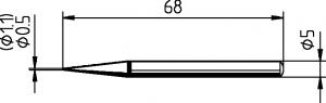 ERSADUR, pencil point, 1.1 mm Ø 
