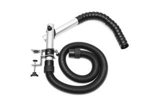 Hinged extraction arm, 600 mm Omniflex and table clamp, incl. connecting hose 