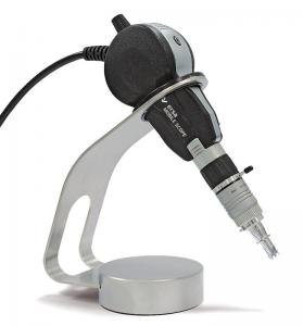 USB videomikroskopas MOBILE SCOPE su BGA objektyvu, 90° optine galvute, stoveliu bei reguliuojamu LED šviestuku su optinių skaidulų kuokšteliu 