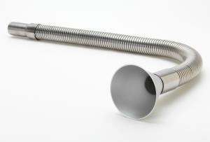 38mm ESD Stainless steel stay put arm with funnel 