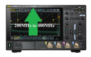 DHO4000 series oscilloscope  bandwidth upgrade option from 200MHz to 400MHz 
