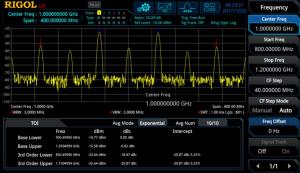 RSA3000E serijos spektro analizatorių išplėstinio matavimo funkcijų rinkinys 