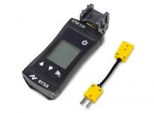 Digital temperature measuring instrument DTM 110 with sensor and calibration certificatefor soldering tip temperature measurement 