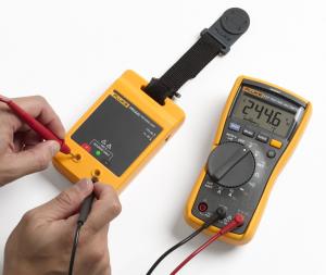 3,6 skaitmens True RMS elektriko multimetro su nekontaktine įtampos indikacija ir elektros testerių ir pavojingos įtampos matuoklių patikros įrenginio rinkinys: 
