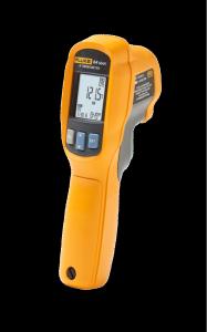 Dual laser infrared thermometer with memory, 20:1 spot 