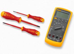 4.2 digit True RMS Industrial Multimeter Fluke 87V with 3 insulated screwdrivers 