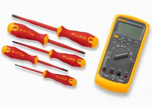 4.2 digit True RMS Industrial Multimeter Fluke 87V with 5 insulated screwdrivers 