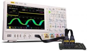 500MHz, 4-ių kanalų, 10 GS/s skaitmeninis osciloskopas su 16 kanalų loginiu analizatoriumi 