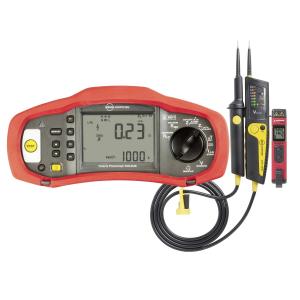 Multifunction Installation Tester TELARIS PROINSTALL-100-EUR with two pole voltage and continuity tester 2100-ALPHA and Infrared Thermometer IR-450-EUR 