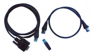 PSU serijos maitinimo šaltinio prijungimo prie RS485 sąsajos su DB9 jungtimi kabelių rinkinys 