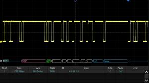 SENT serial triggering and decoding, software license for SDS2000X HD series oscilloscope 
