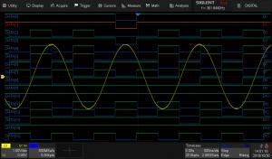 16 kanalų loginio analizatoriaus programinė įranga, SDS6000L serijos žemo profilio osciloskopų parinktis (Loginių kanalų zondas perkamas atskirai) 