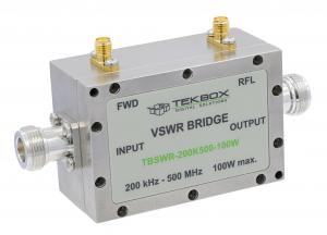 SBK (VSWR) tiltelis perduodamos ir atspindėtos galios iki 100 W matavimui dažnių ruože nuo 200 kHz iki 500 MHz 