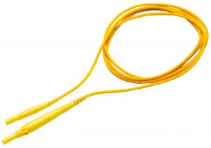 Test lead 2 m CAT IV 1000V (banana plugs, fused 10 A) yellow 