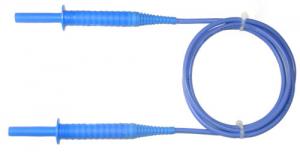 Test lead with banana plug; 1,8m; 5kV; blue 