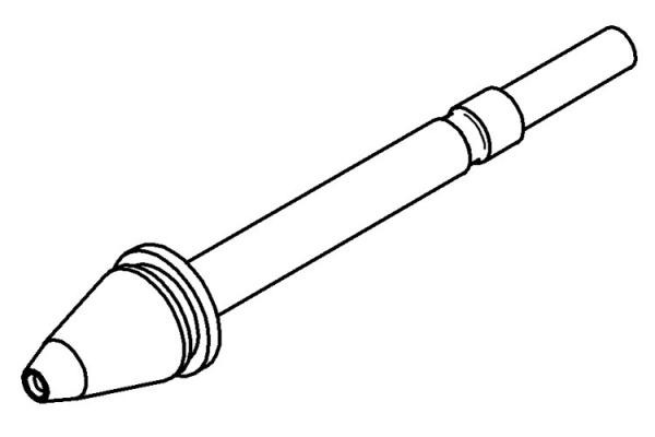 ERSADUR desoldering tip internal Ø 1.2 mm, outer Ø 2.6 mm 