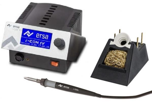 i-CON 1V C electronically temperature-controlled universal soldering-desoldering station, antistatic with interface and i-Tool soldering iron 