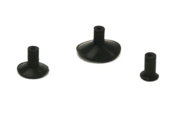 Silicone cups antistatic for vacuum pipettes VacPen 0VP020 and SMD-Vampir 0SVP100 (set 4, 6 and 9 mm Ø) 