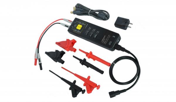 High Voltage Differential Probe Bandwidth: 100MHz; Maximum input differential voltage 1500V（DC + Peak AC）;Range  selection (attenuation ratio): 50X/500X; Accuracy: ±2%; Standard 5V/1A USB power adapter 