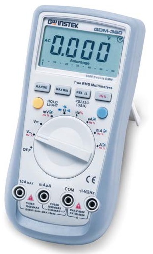 3.6 Digits True RMS Hand-Held DMM with RS-232C interface  