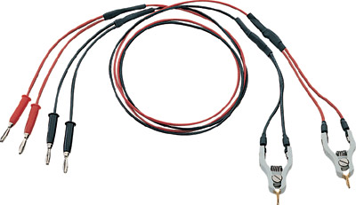 Kelvin clip test leads with banana plugs for GOM-801H/802, GDM-8255A/8251A 