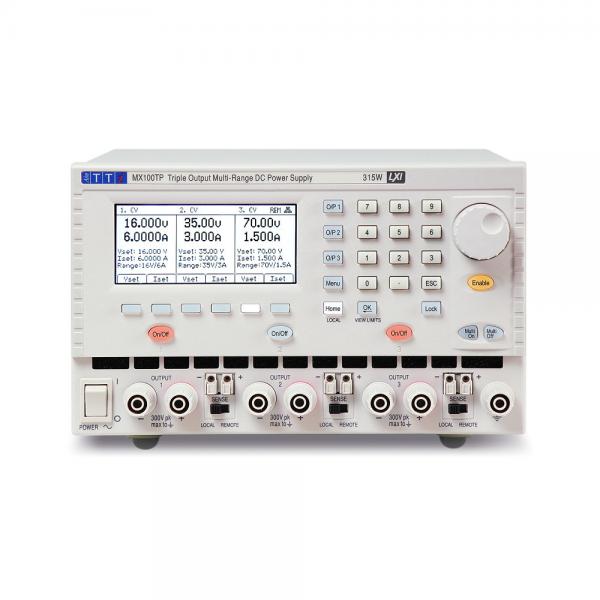 Triple channel multi range 315W per output max 70V 6A USB/RS232/LAN(Lxi)/GPIB 