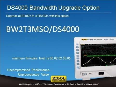 Sertifikatas su MSO/DS402x serijos osciloskopo dažnio praplėtimo nuo 200MHz iki 350MHz licenzijos aktyvavimo kodu. Reikalinga naujausia programinė įranga 