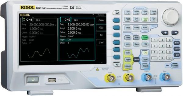 100 MHz, 2 ch, 500MS/s  function / arbitrary waveform generator 