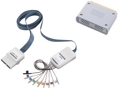 8-kanalų loginis analizatorius (komplekte yra 8-kanalų loginio analizatoriaus plokštė (GLA-08) ir 8 kanalų loginio analizatoriaus zondas (GTL-08LA), (GDS-2000A serijos papildoma parinktis) 