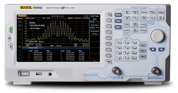 9 kHZ to 3.2 GHz spectrum analyzer with tracking generator 