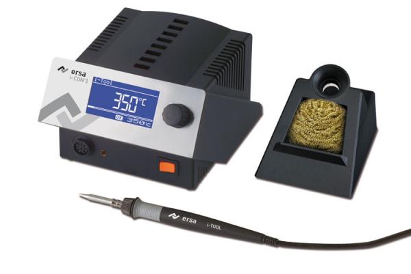 i-CON1 electronically temperature-controlled soldering station, antistatic with i-Tool soldering iron 