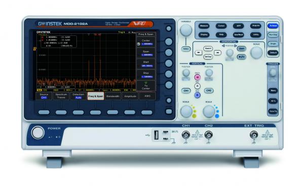 100MHz, 2-channel, Digital Storage Oscilloscope and 1GHz spectrum analyzer 