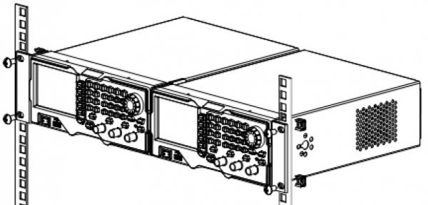 Dviejų DG1000Z generatorių montavimo į 19" spintą rinkinys 