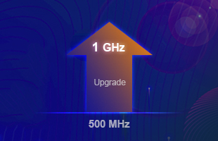 SDG7052A generatoriaus dažnių juostos praplėtimas nuo 500 MHz iki 1 GHz 