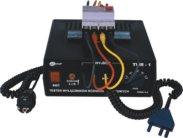 TWR-1 liekamosios srovės įtaisų (RCD) testavimo su MRP-120, MRP-200 arba MIE-500 adapteris 